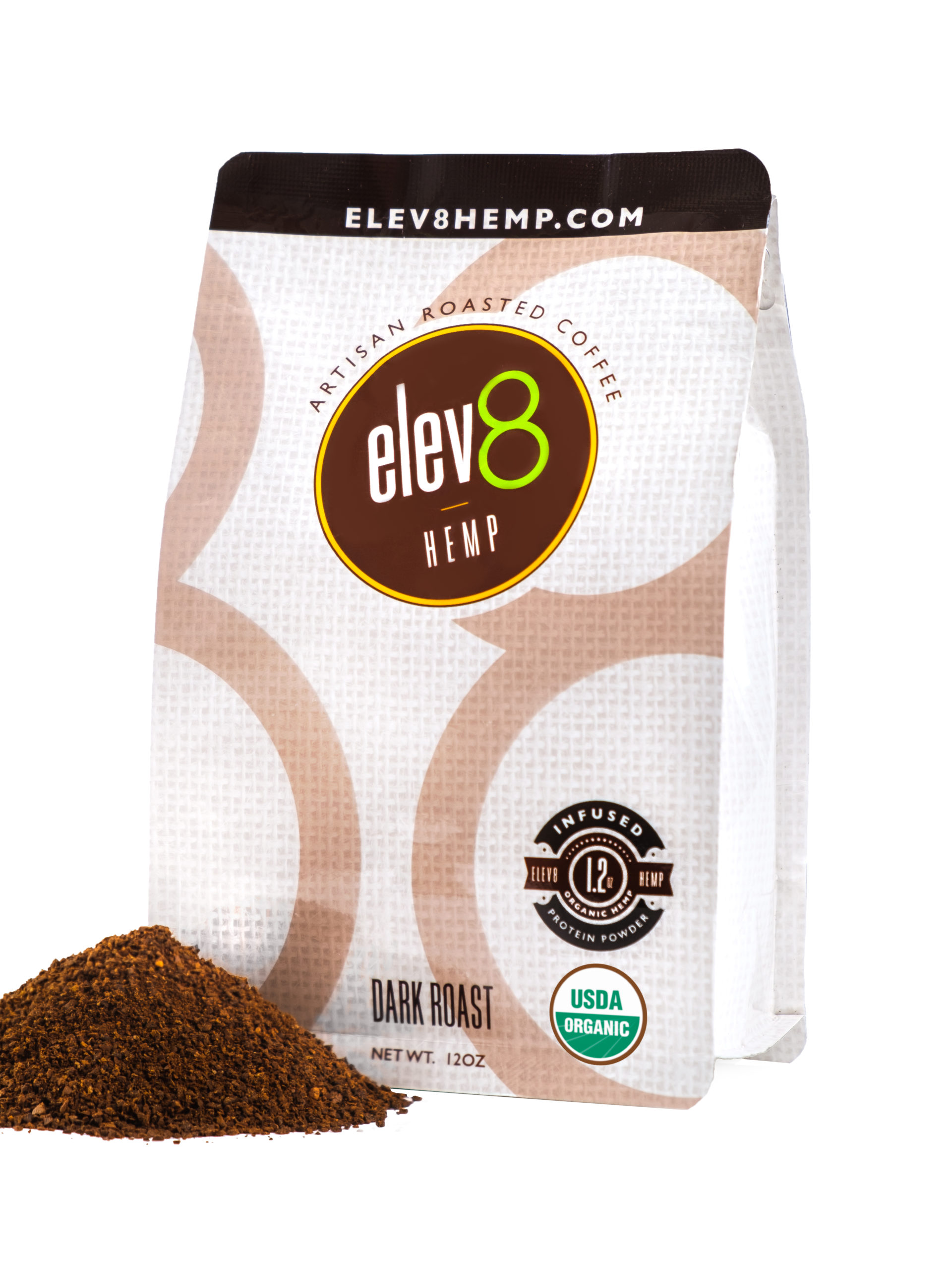 Elev8 Hemp Coffee USDA Organic – Dark Roast